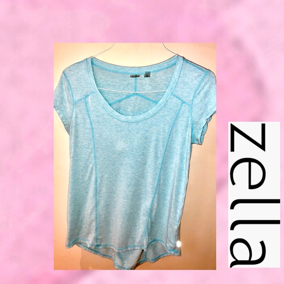 Zella Short Sleeve Blue T-Shirt SP - Picture 5 of 6